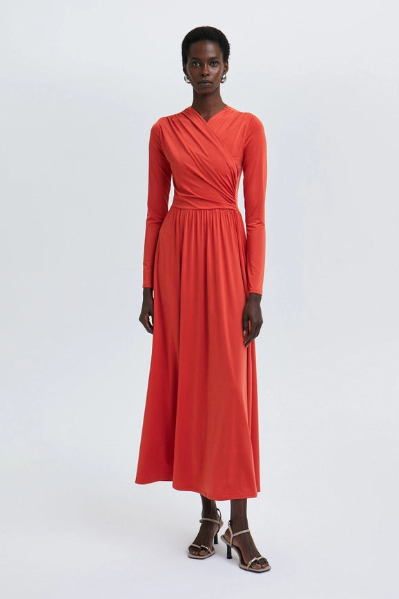 Just female image maxi wrap dress hot sale