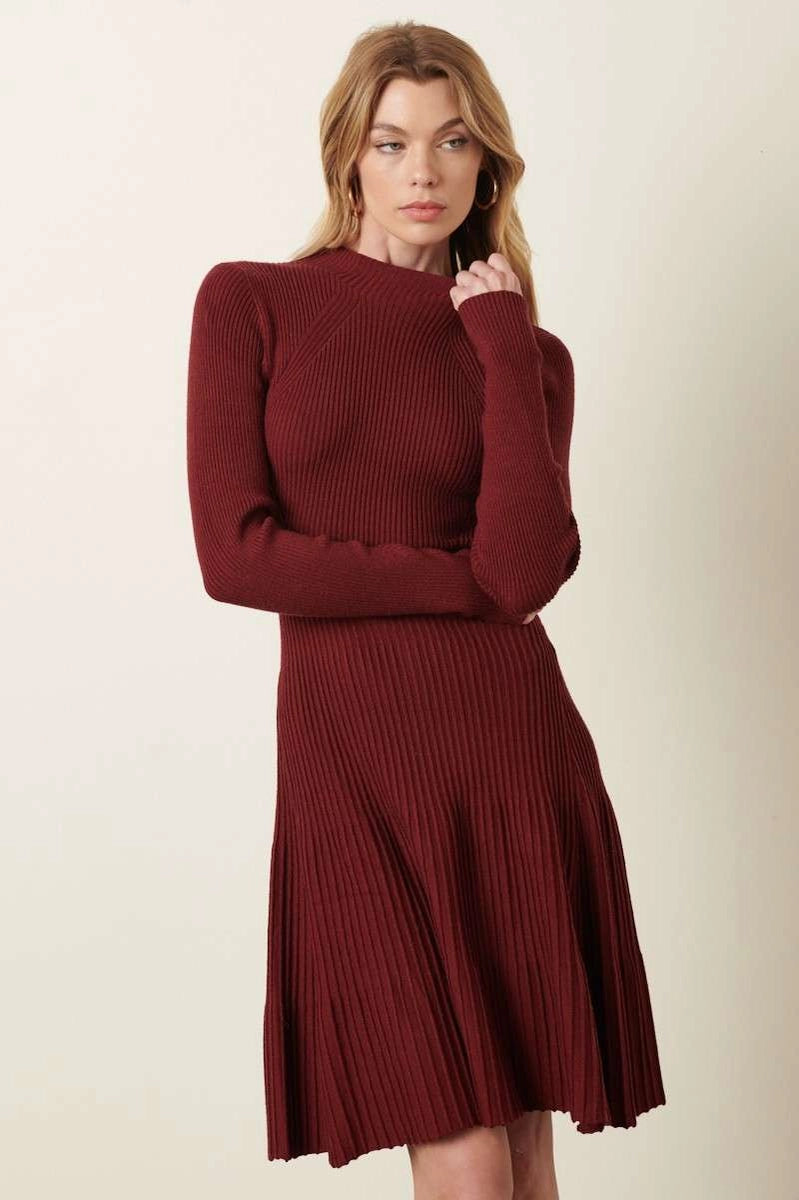 dolly knit dress Frankies Bikinis Dolly Knit Dress in Cloud Stripe
