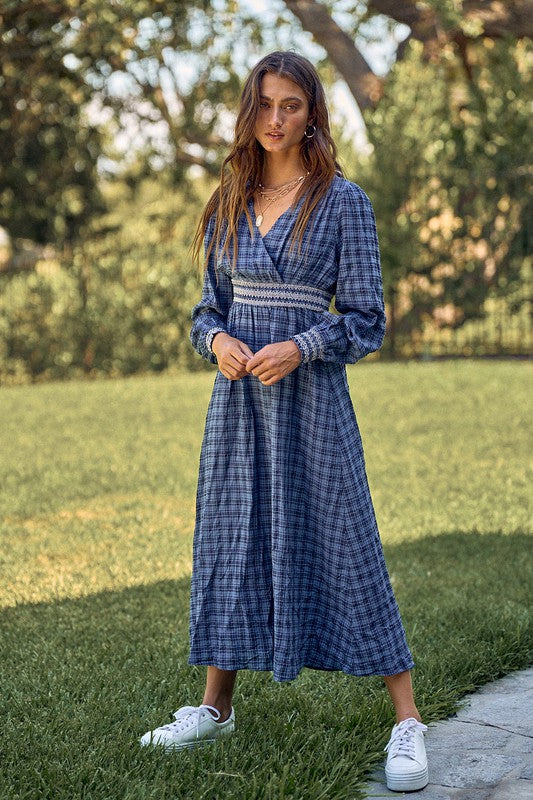 Virginia Plaid Maxi Dress DOLLY Virginia Plaid Maxi Dress DOLLY