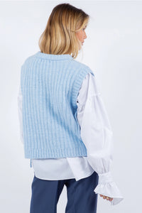 Baby Blue Knitted Vest