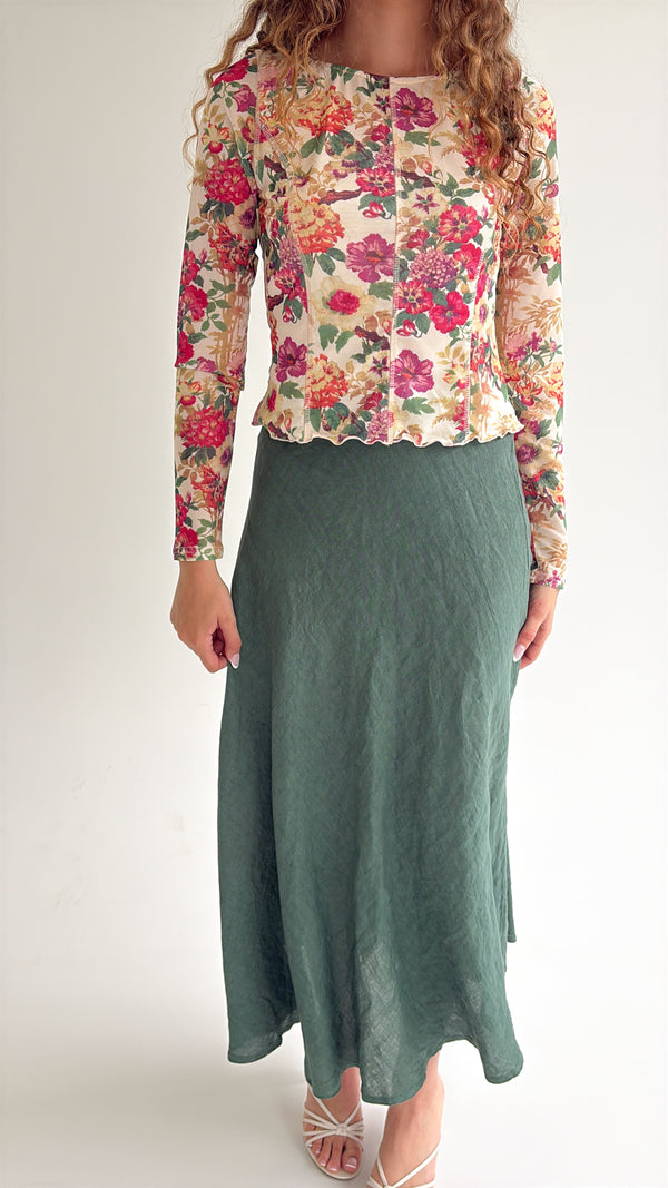 Pretty Little Linen Skirt
