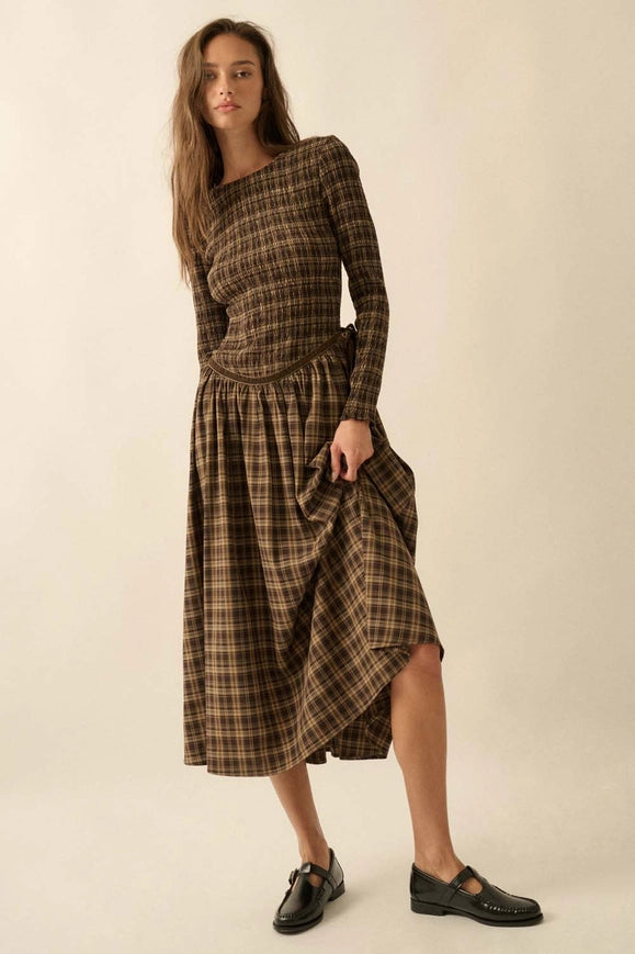 For You Plaid Dress