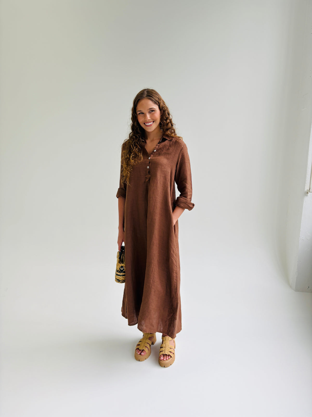 Cocoa Coast Linen Dress