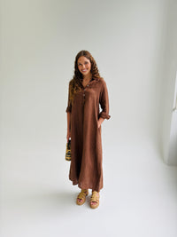 Cocoa Coast Linen Dress