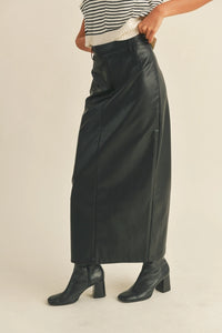 Brenda Leather Maxi Skirt