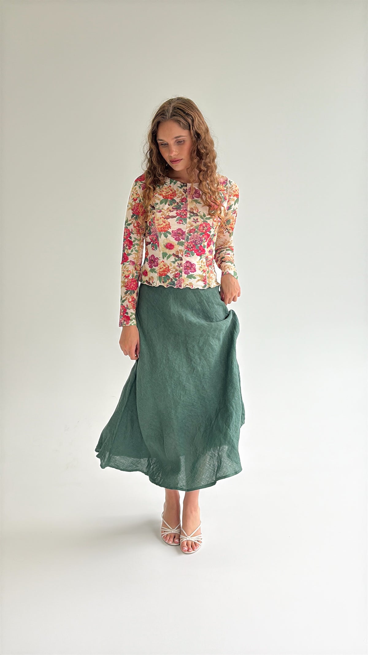 Pretty Little Linen Skirt
