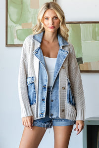 Gimme Denim Knit Jacket