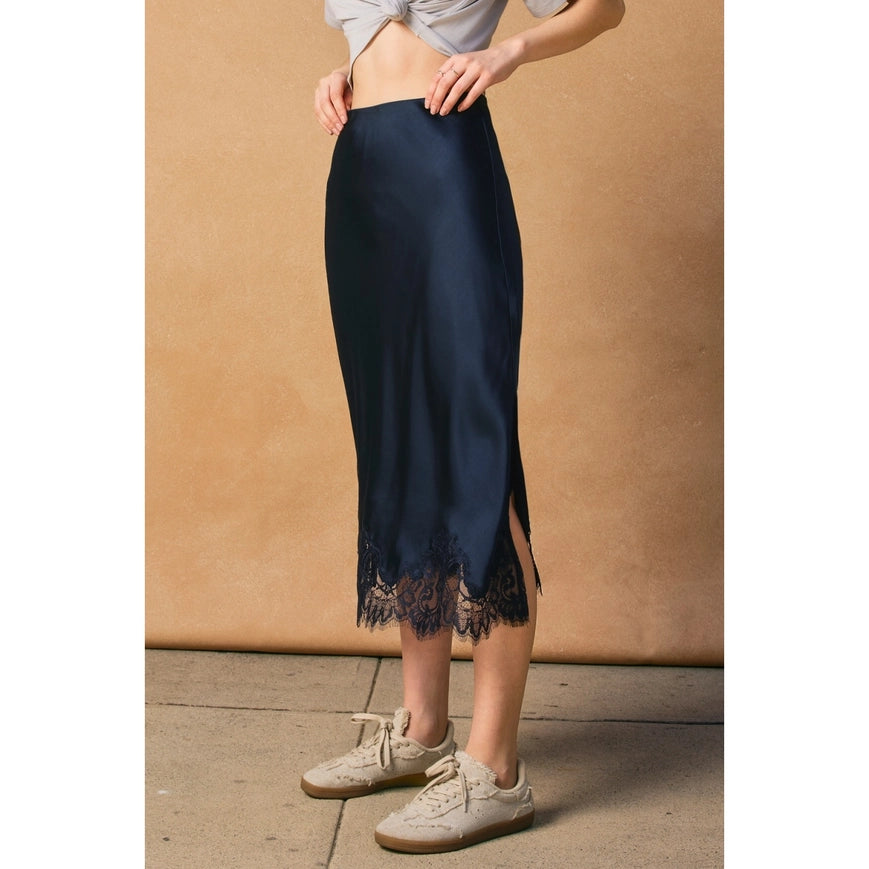 Diamond Lace Slip Skirt