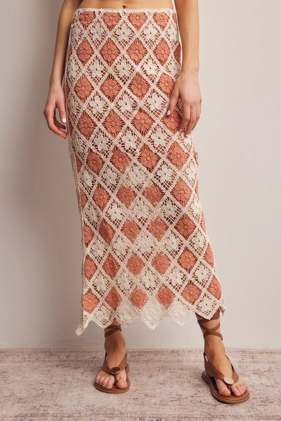 Diamond Club Crochet Skirt