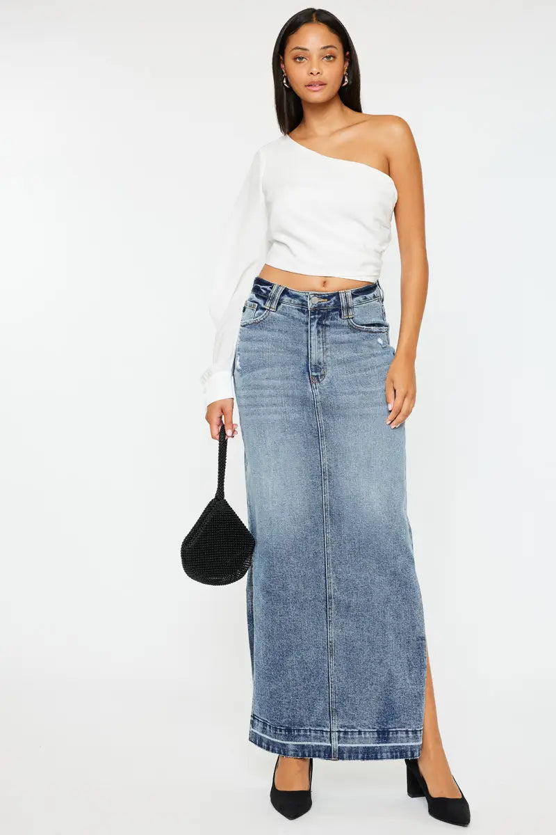 Bella Maxi Denim Skirt