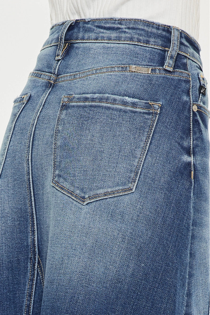 Virgo Flare Denim Skirt
