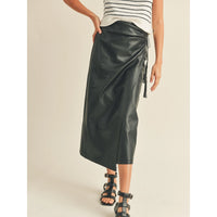 How We Do It Leather Skirt