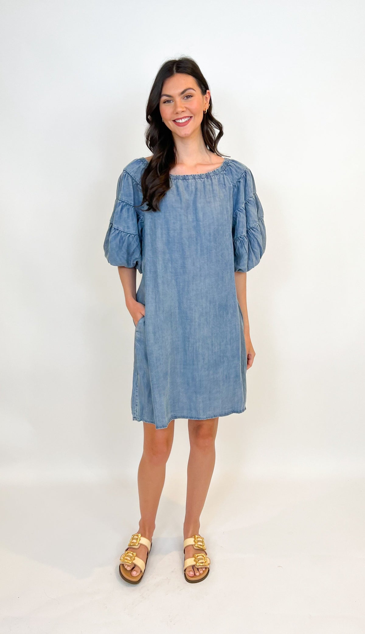 Denim Bubble Dress