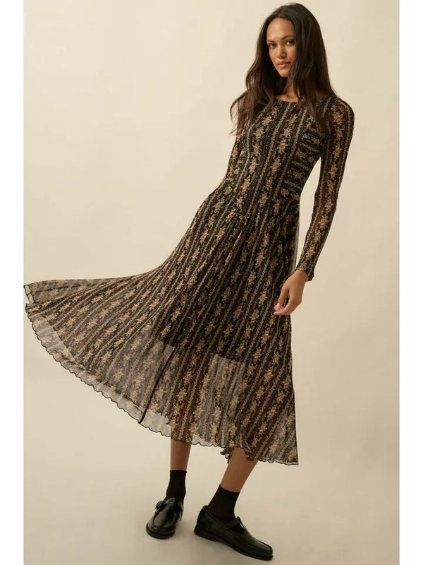 Frolicking Mesh Dress