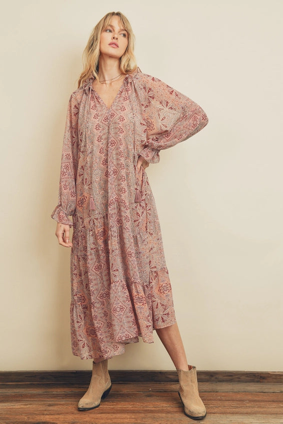 Raya Ruffle Boho Dress – DOLLY