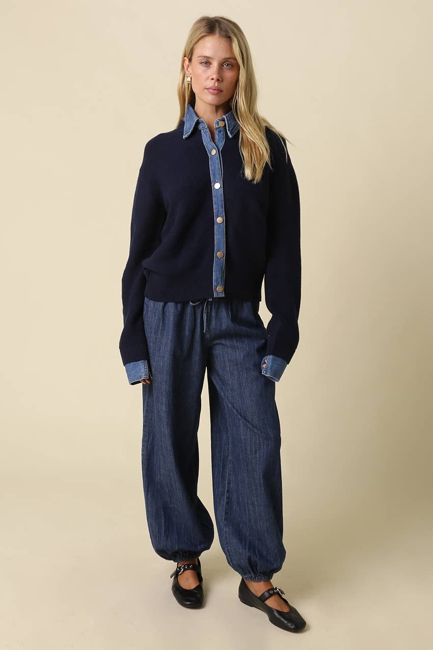 Lover Denim Cardigan