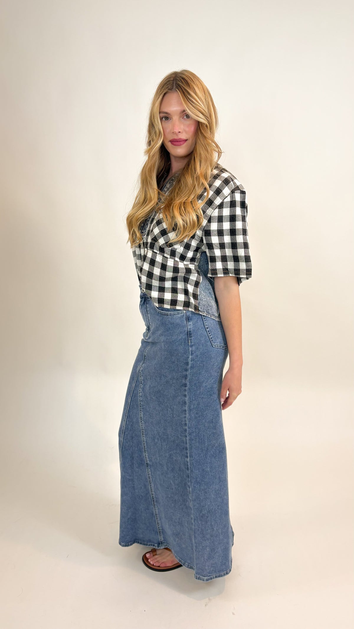 Your Turn Denim Skirt