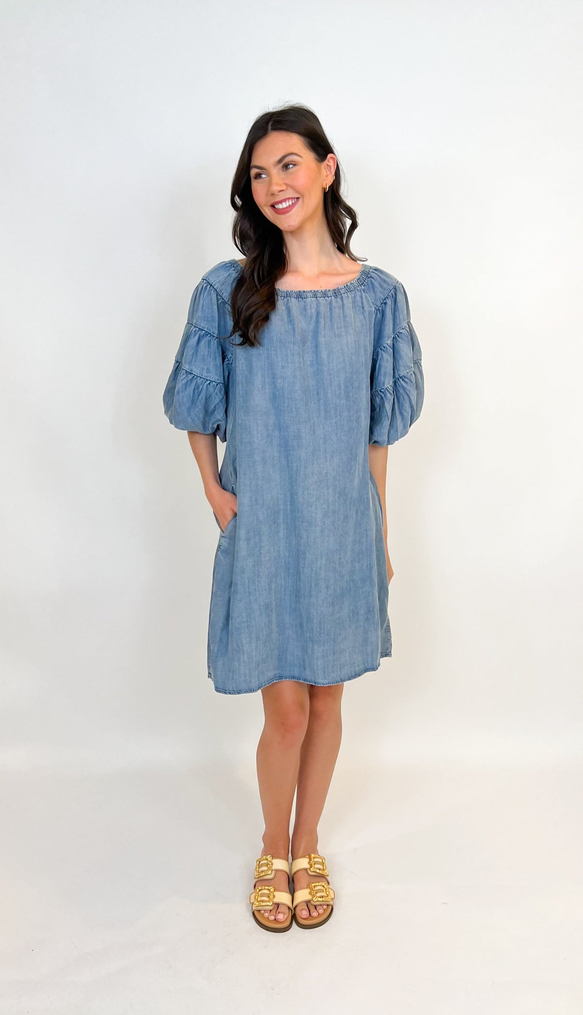 Denim Bubble Dress