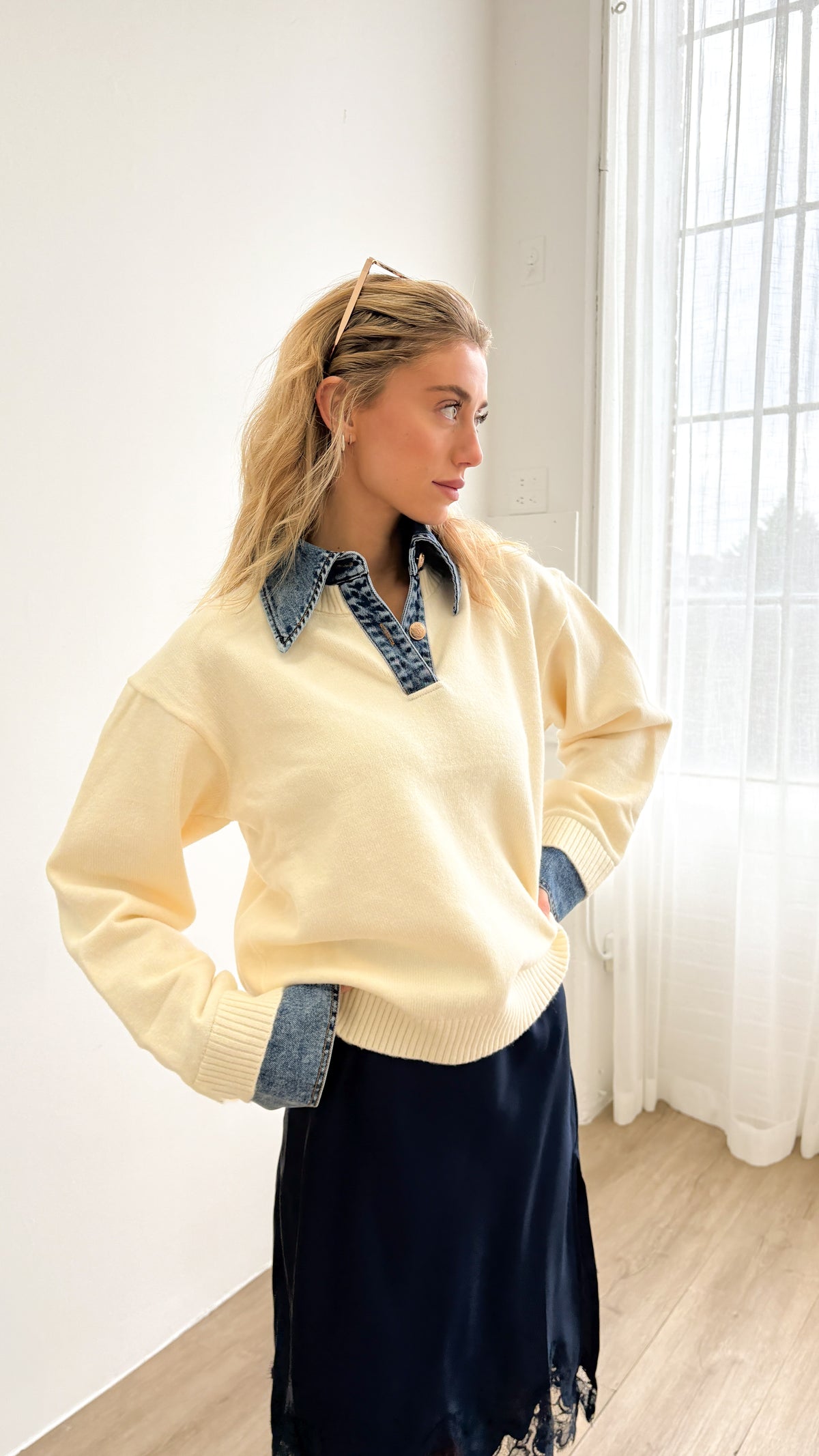 Lover Denim Sweater