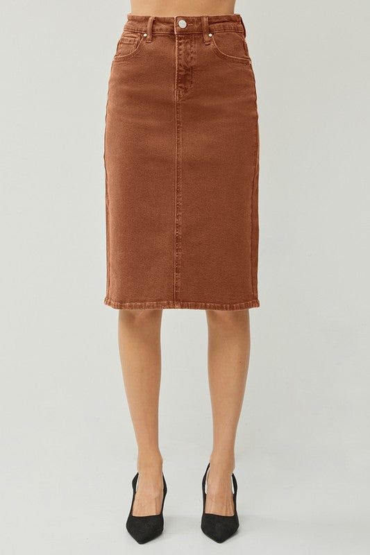 High Rise Denim Skirt – DOLLY