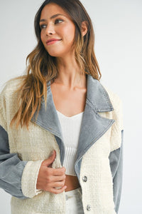 Tara Tweed Denim Jacket