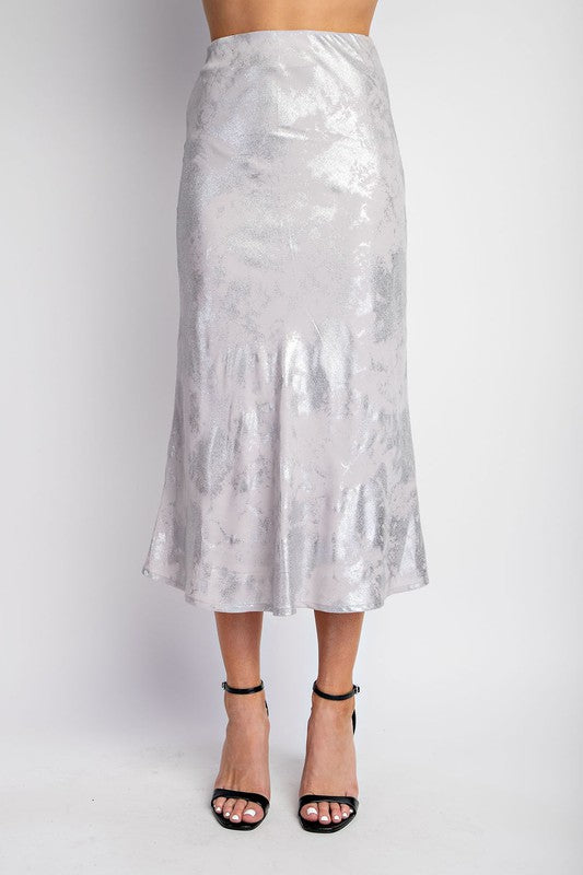 Soft Glam Metalic Skirt