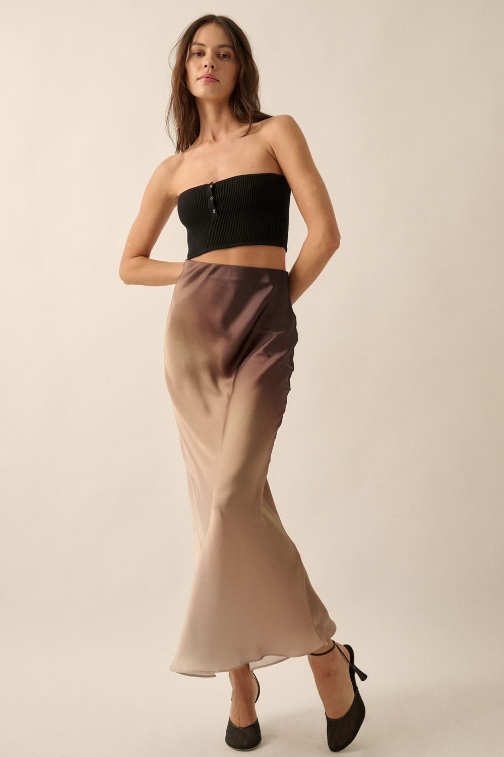 Mocha Sunrise Slip Skirt