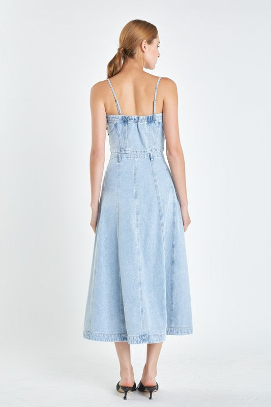 Essential Denim Flare Skirt