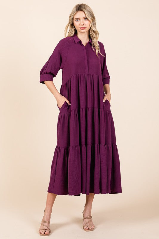 Riley Midi Tiered Dress