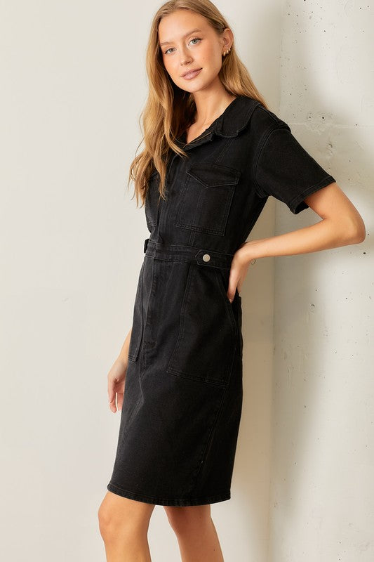 Bring It Denim Dress