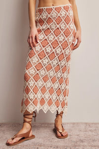 Diamond Club Crochet Skirt