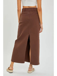 Impress Me Maxi Denim Skirt