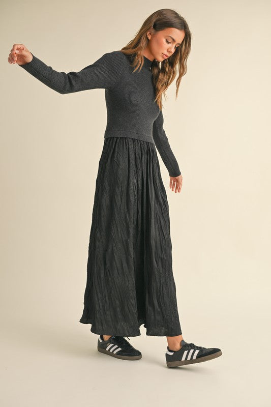 Jewel Knit Mix Maxi Dress DOLLY Jewel Knit Mix Maxi Dress DOLLY