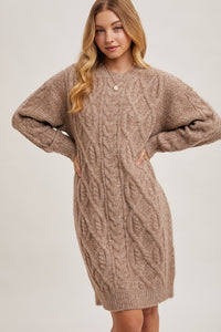 Winner Cable Knit Dress