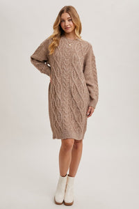 Winner Cable Knit Dress