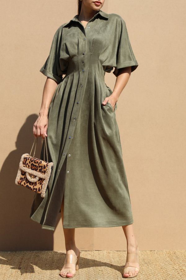 Safari Suede Dress
