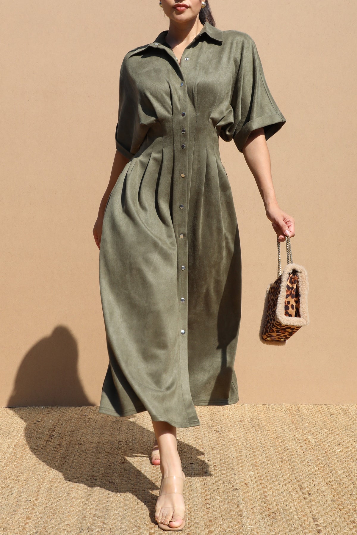 Safari Suede Dress