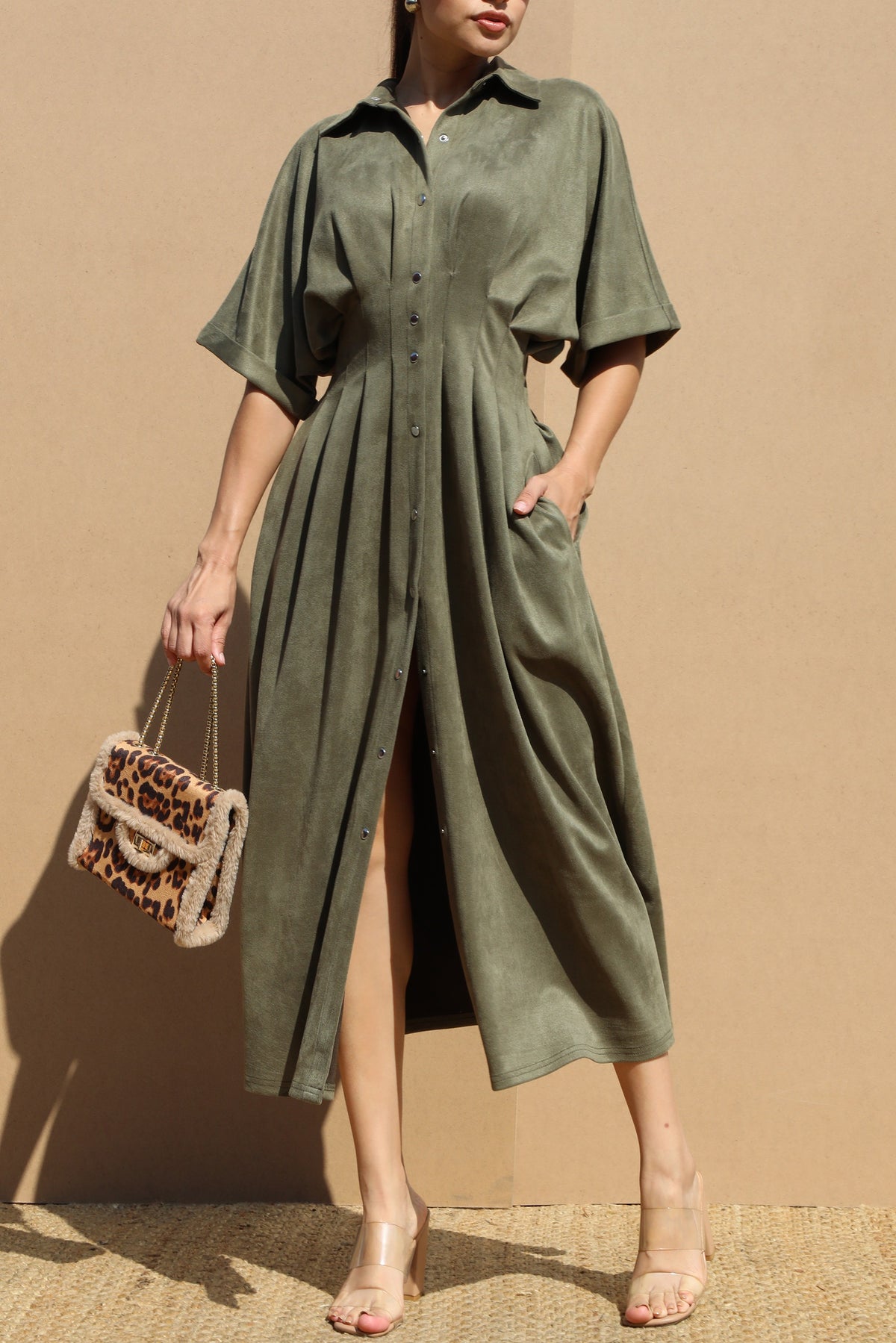Safari Suede Dress