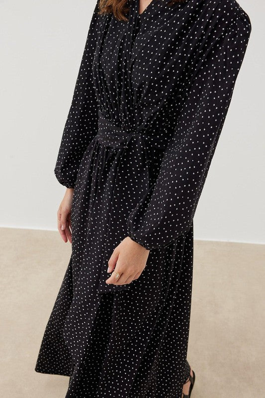 Polka Dot Maxi Dress