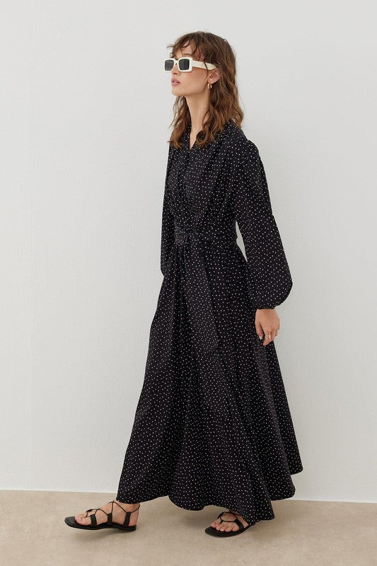 Polka Dot Maxi Dress