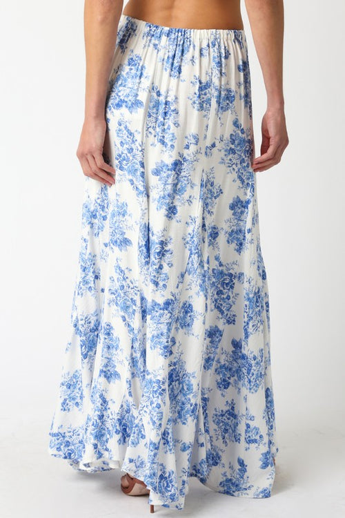 French Toile Maxi Skirt