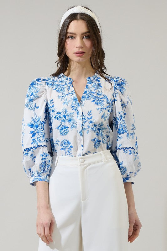 Skies Floral Blouse – DOLLY