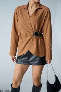 Your Honor Belted Top