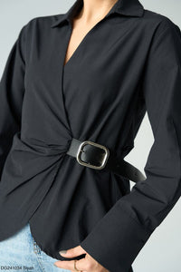 Your Honor Belted Top