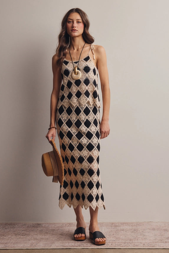 Diamond Club Crochet Skirt