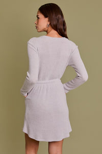 Henley Ribbed Dress