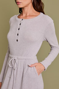 Henley Ribbed Dress