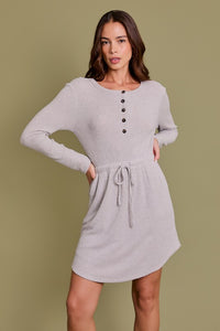 Henley Ribbed Dress