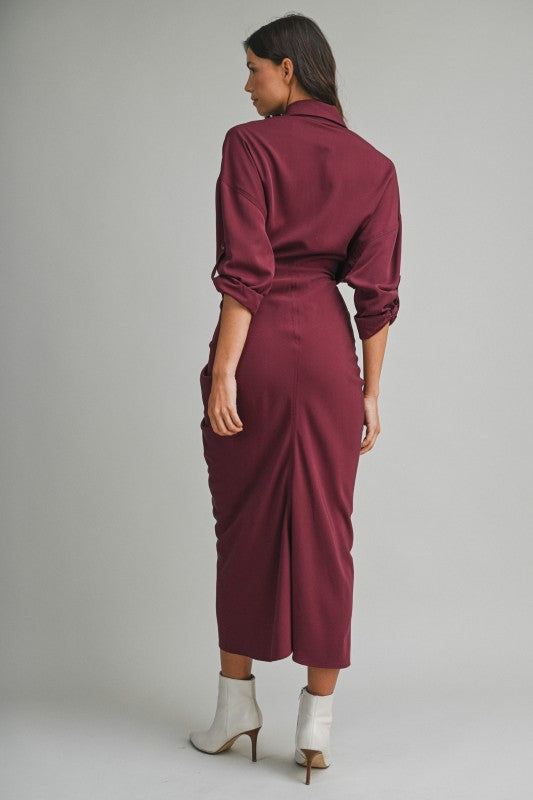 Malibu Dress Tencel Long Sleeve
