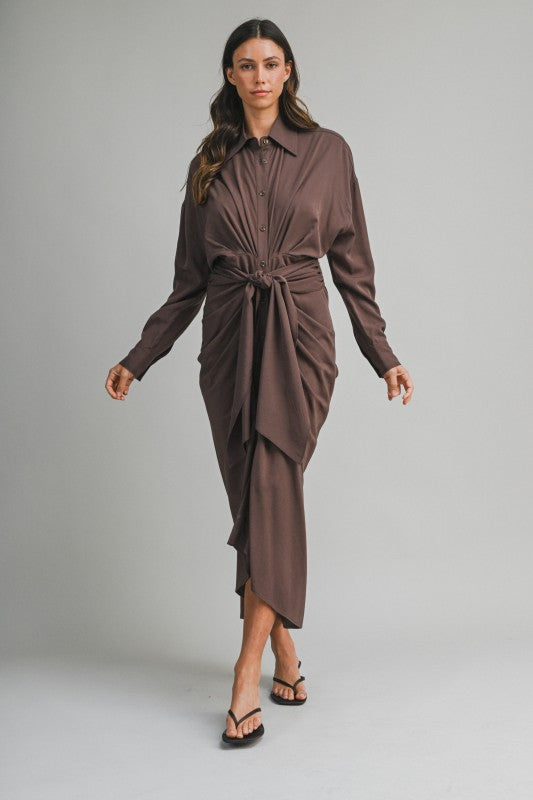 Malibu Dress Tencel Long Sleeve